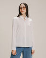 Camisa Manga Larga Textura Lino,BLANCO